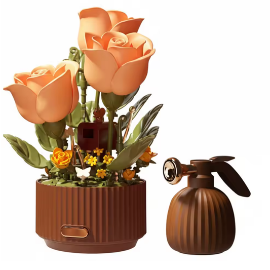 Blooming Rose Building Block Set